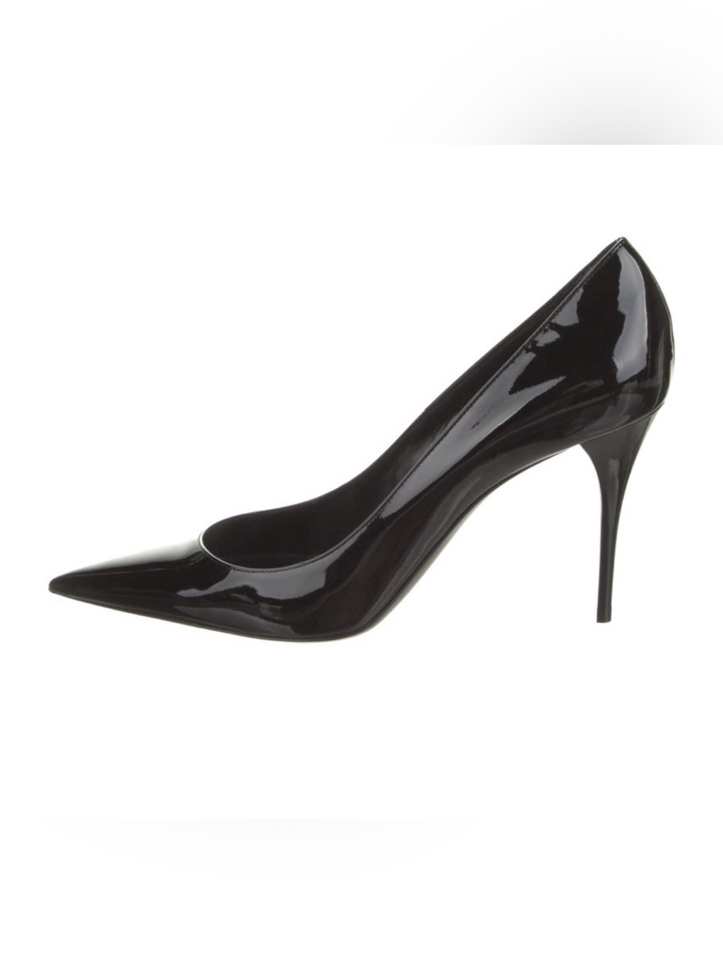 Classic Black Patent, Low Vamp Pointed-Toe Stiletto Pump